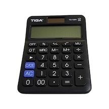 Tiga Tg-108n Masaüstü 12 Haneli Hesap Makinesi Siyah