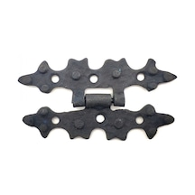 Hubrendy Çer Antika Tarz Dekoratif Pirinç Yıldız Menteşe - 84x44 Mm, Oksit