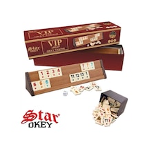 Star Vip Ahşap Okey Takımı Malzeme Kahveci Okey