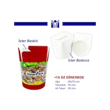 16 Oz Döner Box 1 Koli 500 Adet