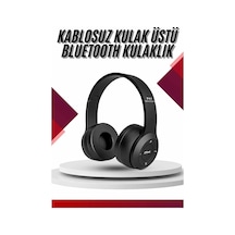 Bluetooth - 738 - Kablosuz Kulaklık Siyah Wireless 5.0 Kulak Üstü Uzun - Csmo-tex - Pil Ömrü