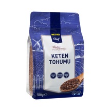 Metro Chef Keten Tohumu 500 G - Yüksek Lif, Omega 3 Ve Protein Kaynağı 8'li Avantaj Paketi - 8 Tarı
