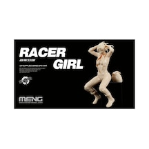 1/9 Resın Yarış Motoru Sürücüsü Kız Figürü, Meng Sps084