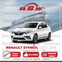 RBW Renault Symbol 2013 - 2015 Ön Muz Silecek Takım