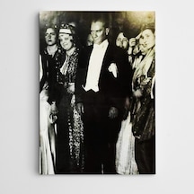 Atatürk Frank Dekoratif Dev Boyut Kanvas Tablo 100 X 140 Cm