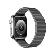 Ugr02 Apple Uyumlu Watch  38mm Kr404 Huks Kordon - Siyah