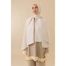 Imannoor İman I Baklava Pudra Ramy Jakar Şal 70x190 Pudra