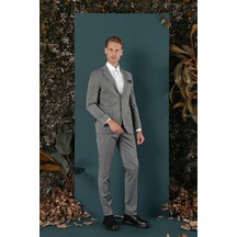 C 652 Slim Fit Gri Spor Ceket Gri