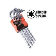 Yıldız Torx Combination 9 Parça Alyan Seti