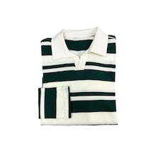 Fazra Erkek Polo Yaka Çizgili Triko Kazak 20251 Koyu Yeşil Fazra Erkek Polo Yaka Çizgili Triko Kazak 20251 Koyu Yeşil