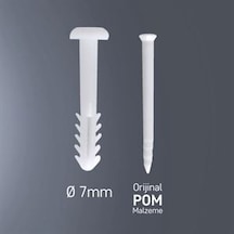 Çivili Korniş Dübeli 7 Mm 500 Adet