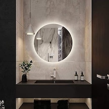 80 Cm Ledli Banyo Aynası-konsol Makyaj Aynası Şeffaf