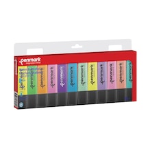Kitabevimden-Penmark Fosforlu Kalem 12'li Karışık Renk 6 Pastel+ 6 Neon
