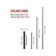 Wondernest Teleskopik Tarp Gümüş Direkleri Çadır İçin Ayarlanabilir 2 Adet - Ex Gümüş