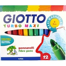 Giotto Keçeli Boya Kalemi Jumbo Turbo Maxi 12 Renk 454000