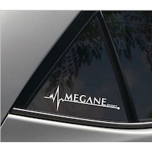 Oto Megane 2 Nabız Kalp Atışı Sticker 2 Adet Kelebek Cam