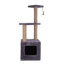 Reyo Pet Stepli Yuvalı Kare Serisi Kedi Tırmalaması Gri 115 CM