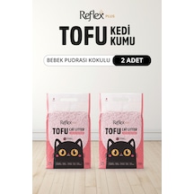 Plus Bebek Pudrası Kokulu Tofu Kedi Kumu 7l X 2 Adet