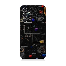 Samsung Galaxy A54 Uyumlu Uzay Haritası Desenli Silikon Kılıf