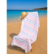 %100 Pamuk 90x170 Cm Renkli Unisex Plaj Havlusu Baveno Desen001