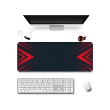 Sonictouch Klavye Mousepad 40x90cm Dikişsiz Pürüzsüz Sıvı Geçirmez Kaymaz Taban Kırmızı Hücum