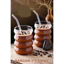 Periboia Boğumlu Bardak Borosilikat Kokteyl Ve Kahve Sunum Bard
