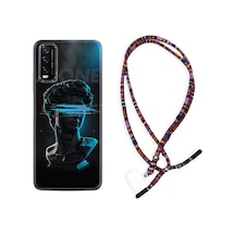 Vivo Y11S Kılıf Rasta Boyun Askılı Alone 1668 Siyah