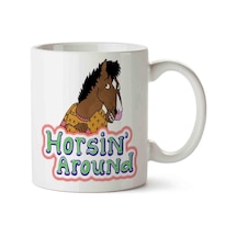 Horsin Around Porselen Kupa Bardak Beyaz