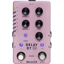 Mooer D7 X2 Stereo Delay Pedalı M722
