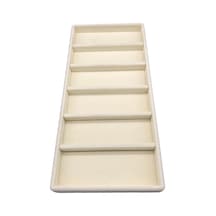 Yerli Üretim Lefkoşa Model Süet Kumaş Krem Renk Gözlük Standı Krem