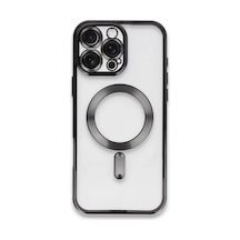 Apple iPhone Uyumlu  16 Pro Uyumlu Kılıf Kross Magneticsafe Kapak - Siyah