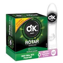 Okey Rötar 45'li Prezervatif&Okey Zero Kayganlaştırıcı Jel 100ml