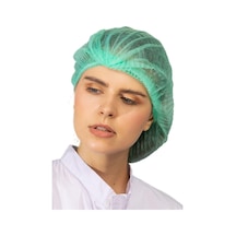 Besni Ticaret Tek Kullanımlık Yeşil Bone 52 Cm Büyük Boy Tela Bone 500 Adet Çok Renkli