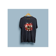 Bahriyeli Collection Oversize Street Fighter 5 Tasarım Unisex T-shirt Siyah