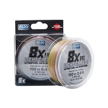 Asso 8x Light Games Pe 8 Örgü 40lb 0.128mm Spin İp Misina 150mt Multi Color