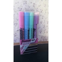 Fosforlu Kalem 4 Lü Pastel Set Çok Renkli
