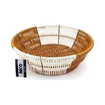 Yuvarlak Hasır K.rengi - Beyaz Ekmek Sepeti 25cm 5616 Diğer
