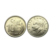 Türkiye 1999 Yılı 10.000 Lira Çil Unc Koleksiyon Para