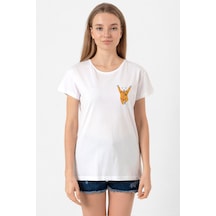 One Piece Anime Bepo Beyaz Kadın Bisikletyaka Tshirt 001