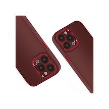 İphone Uyumlu 15 Pro Kılıf Freya Lazer Lens Kamera Çerçeveli Silikon Kapak