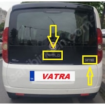 Doblo Combi 1.3 Multijet Dynamic 2010-2017 Safeline Ve Doblo Krom Bagaj Yazı Set