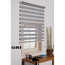 Asyhome Bambu Gri Zebra Stor Perde