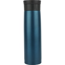 Çift Katman Paslanmaz Çelik 500 ML Termos Filtreli Lacivert