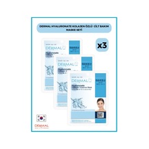 Dermal Hyaluronate Kolajen Özlü Cilt Bakım Maskesi 3 x 23 G
