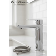 5512-1 Lavabo Bataryası Sabit Banyo Lavabosu Musluğu Musluk Armatür Beyaz Siyah Gold Krom Renkler Krom