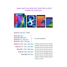 Apple İpad 12.9 6.nesil Uyumlu Avuç İçi Algılamayan Eğimle Çizim Kalınlığı Değişen Stylus Kalem