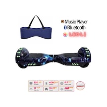 Citymate Hoverboard 6.5 İnch Elektrikli Kaykay Scooter Full Ledli Bluetooth Hoparlörlü Çanta Hediye D12