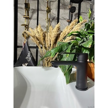 İsaoğlu Yapı Mat Siyah Dolce Design Lavabo Bataryası Siyah Lavabo Bataryası Siyah Lavabo Musluğu Siyah