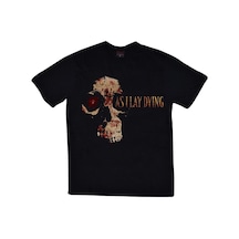 Stoned&Fame Asilay Dying Baskılı T-shirt SIYAH
