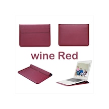 GubisiStore Şarap Kırmızısı-yeni Magicbook X14-huaweı Matebook İçin 14 S 14 D14 D 15 15.6 Dizüstü Pu Kol Çantası Huawei Ho